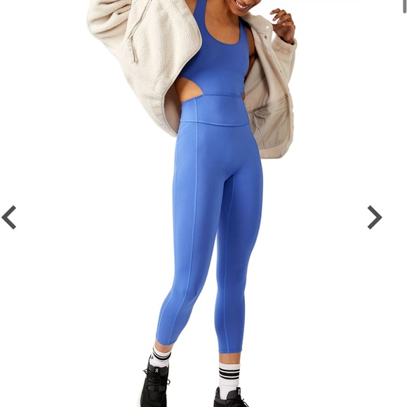 Free People Movement Back It Up Onesie in Swim Club - Picture 2 of 4